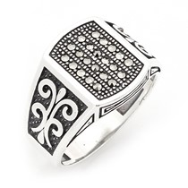 CMEK-087 MARKAZİT ERKEK YÜZÜĞÜ