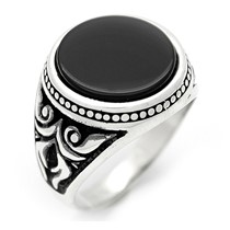 CZKY-285 TAŞLI ERKEK YÜZÜĞÜ