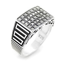 CMEK-031 MARKAZİT ERKEK YÜZÜĞÜ