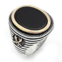 CZKY-473-KI TAŞLI ERKEK YÜZÜĞÜ