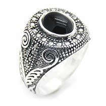 CMEK-009 MARKAZİT ERKEK YÜZÜĞÜ