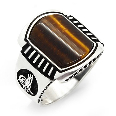 CZKY-695 BOMBE TAŞLI ERKEK YÜZÜĞÜ